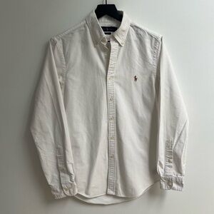 Polo Ralph Lauren Men's White Button-Down Shirt